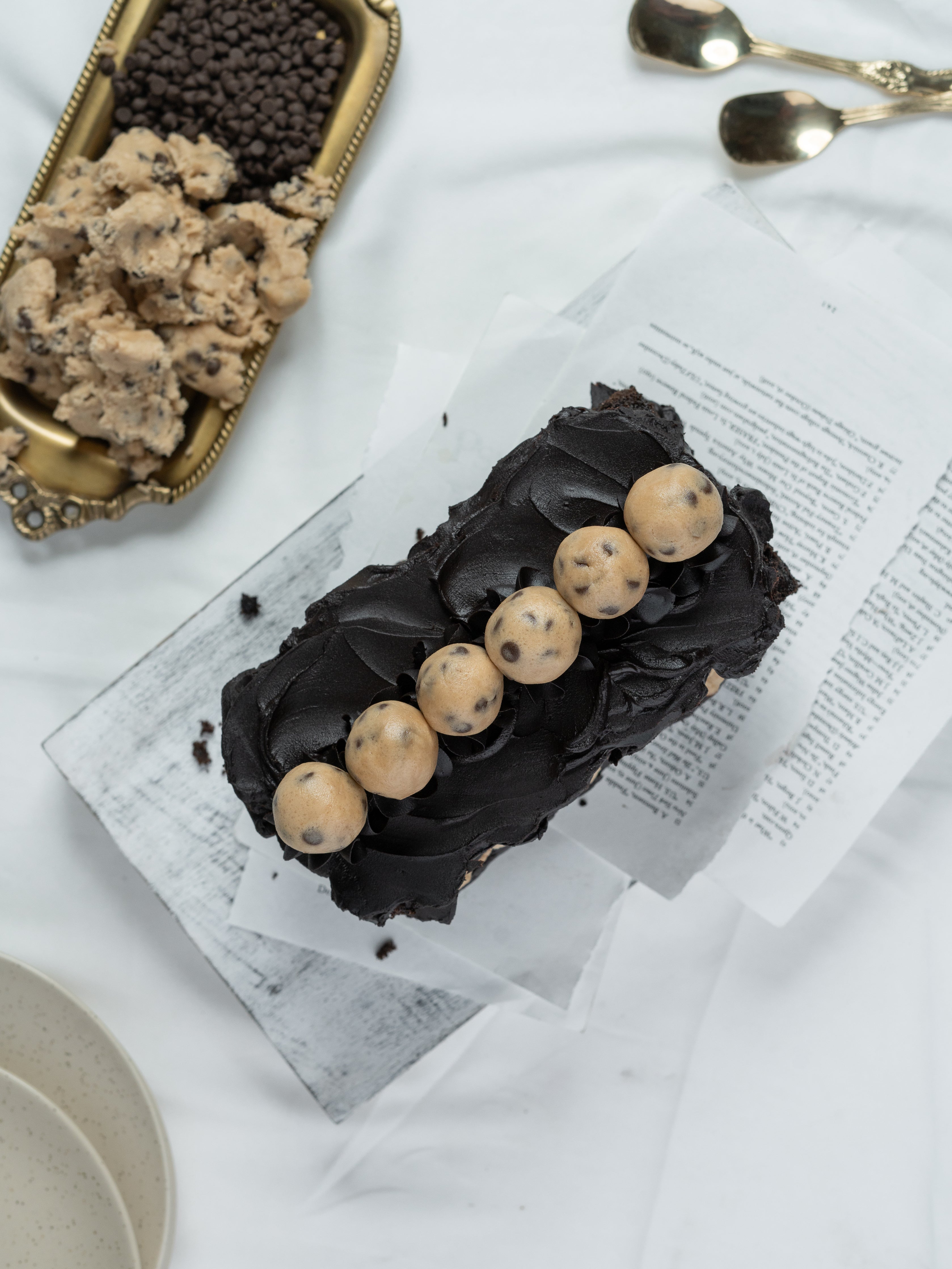 The Layered Cookie Dough Log