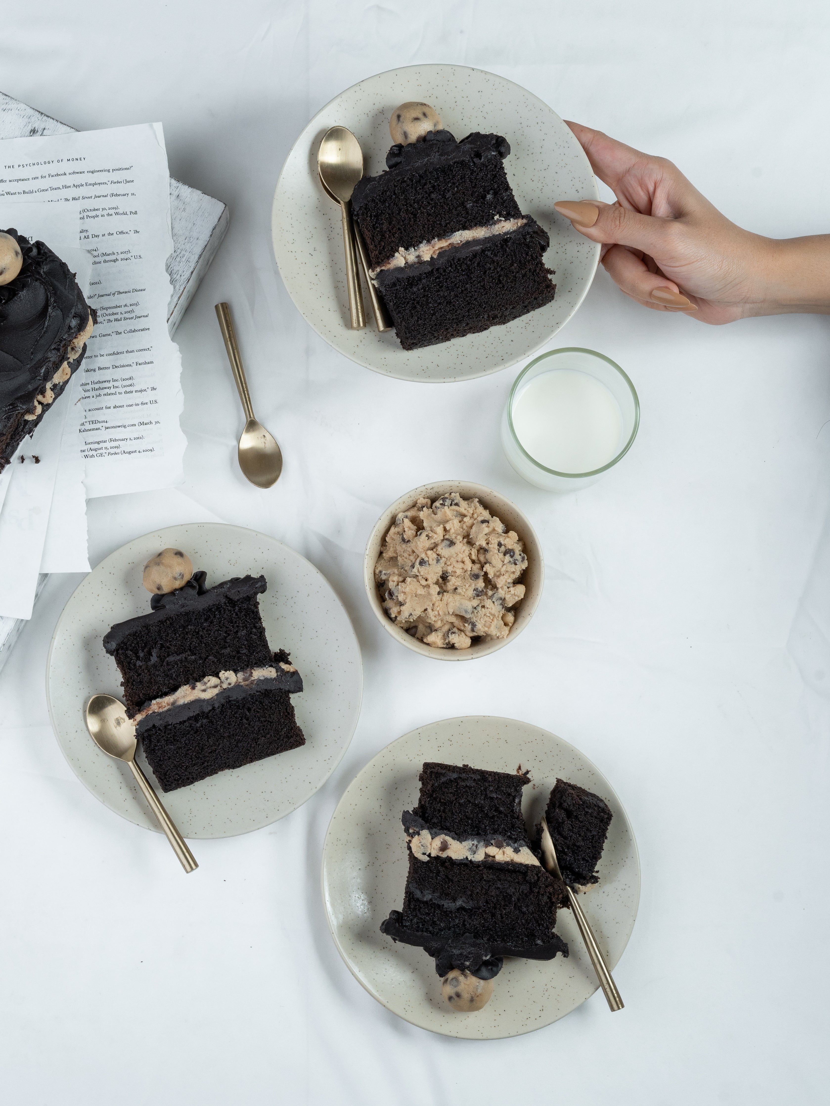 The Layered Cookie Dough Log