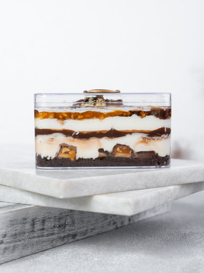 7- Layered Snickers Cheesecake